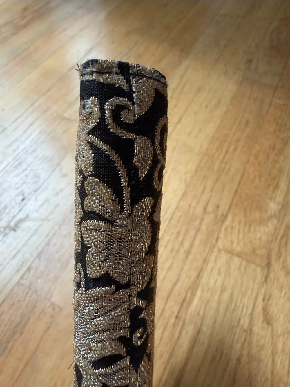 1950s Vintage Gold Floral Embroidered Evening Clutch - Unbranded